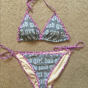 Victoria's Secret bikini "bad girl" print M